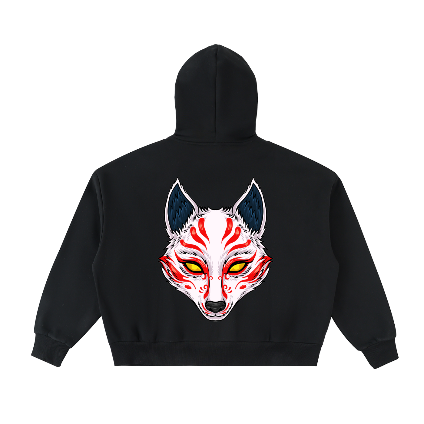 Fleeced Full-Zip Boxy Hoodie